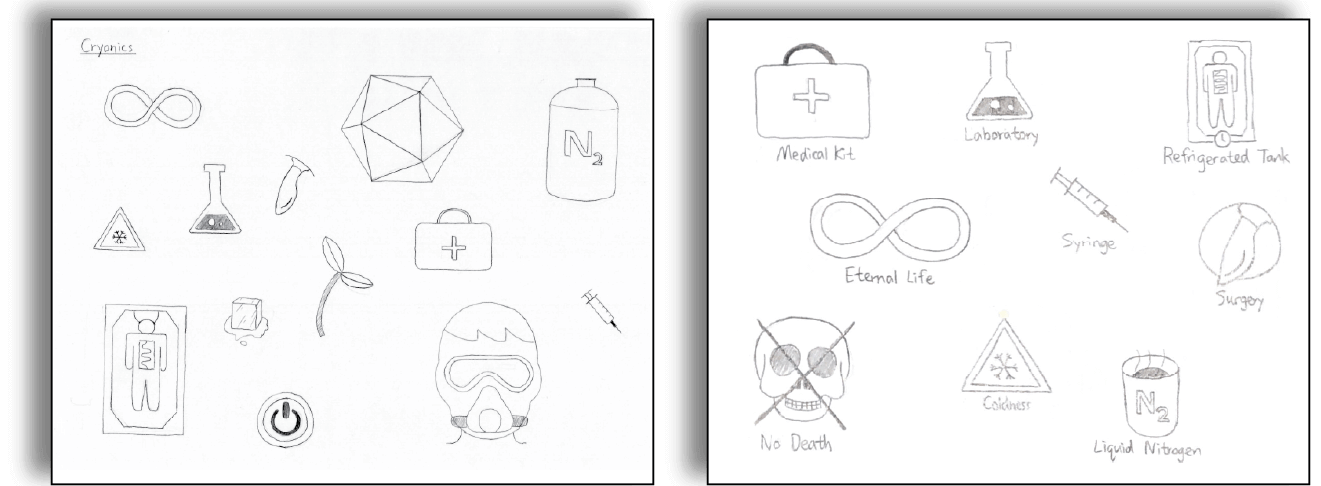 KryoSleep Logo Sketches